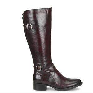 Born Gibb Knee high boots Wide Calf Burgundy